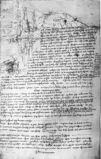 Page from Da Vinci